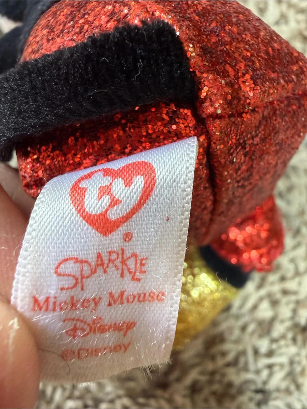 Ty Sparkle Collection Disney Mickey Mouse Plush Toy (Approx. 8